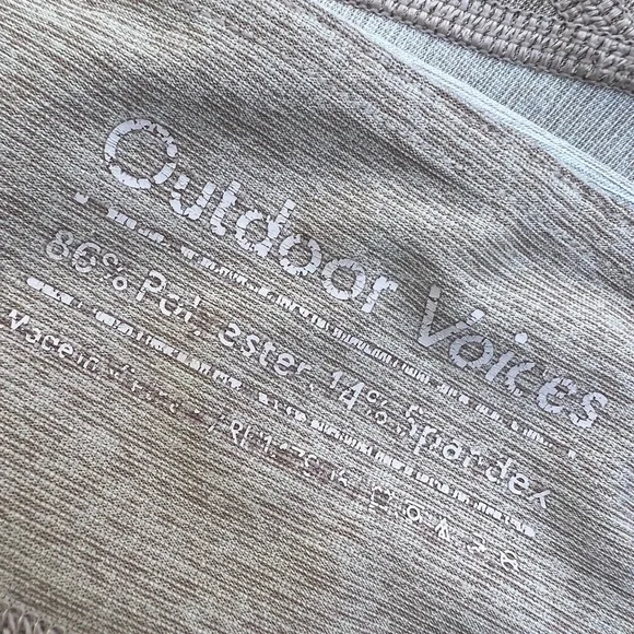 Outdoor Voices Oatmeal Multi 7/8 Tri-Tone Leggings - Picture 5 of 5